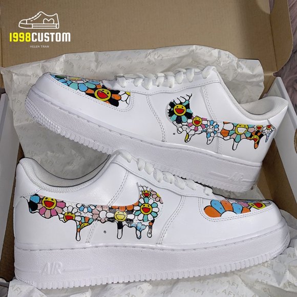 Authentic Nike Air Force 1 Custom Free Shipping - Picture 1 of 8